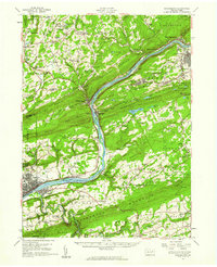 Shickshinny 1955 topographic map thumbnail