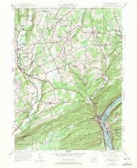Shickshinny 1954 topographic map preview