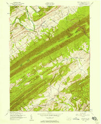 Spruce Hill 1952 topographic map thumbnail