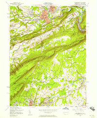 Stroudsburg 1955 topographic map thumbnail
