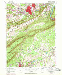 Stroudsburg 1955 topographic map thumbnail