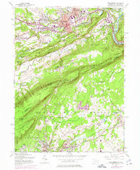 Stroudsburg 1955 topographic map thumbnail