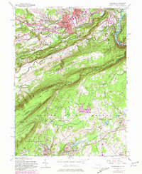 Stroudsburg 1955 topographic map thumbnail
