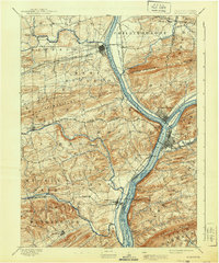 Sunbury 1893 topographic map thumbnail