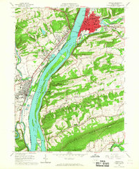 Sunbury 1965 topographic map thumbnail