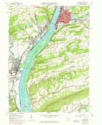 Sunbury 1965 topographic map thumbnail