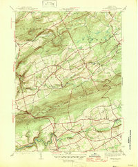 Sybertsville 1946 topographic map preview