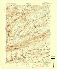 Sybertsville 1946 topographic map preview