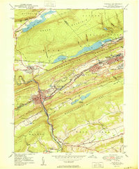 Tamaqua 1950 topographic map thumbnail