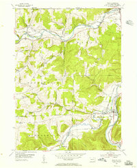 Tioga 1954 topographic map thumbnail