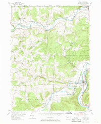 Tioga 1954 topographic map thumbnail