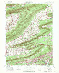 Tremont 1954 topographic map thumbnail