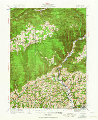 Trout Run 1921 topographic map thumbnail