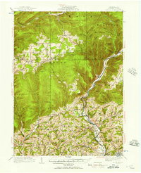 Trout Run 1921 topographic map thumbnail