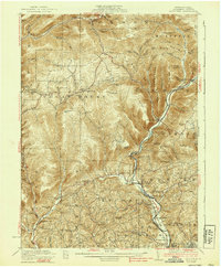 Trout Run 1923 topographic map thumbnail