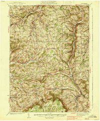Troy 1938 topographic map thumbnail