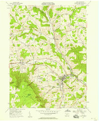 Troy 1957 topographic map thumbnail