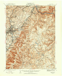 Uniontown 1931 topographic map thumbnail