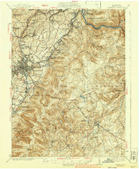 Uniontown 1939 topographic map thumbnail