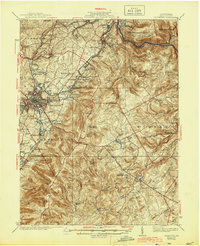 Uniontown 1939 topographic map thumbnail