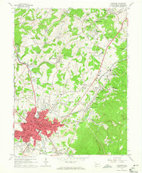 Uniontown 1963 topographic map thumbnail