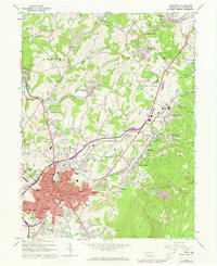 Uniontown 1963 topographic map thumbnail