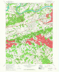 Valley Forge 1966 topographic map thumbnail