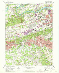 Valley Forge 1966 topographic map thumbnail