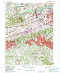 Valley Forge 1966 topographic map thumbnail