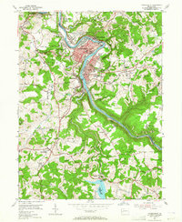 Vandergrift 1953 topographic map thumbnail