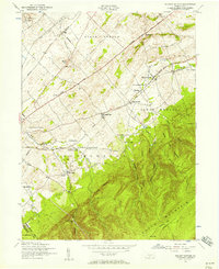 Walnut Bottom 1952 topographic map thumbnail
