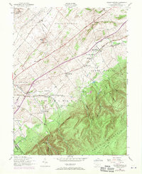 Walnut Bottom 1952 topographic map preview