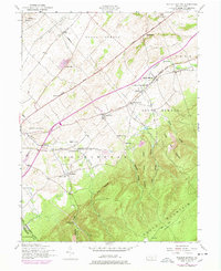 Walnut Bottom 1952 topographic map thumbnail