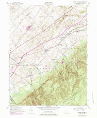 Walnut Bottom 1952 topographic map thumbnail