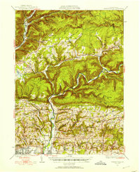 Warrensville 1930 topographic map thumbnail