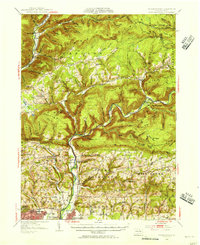 Warrensville 1953 topographic map thumbnail