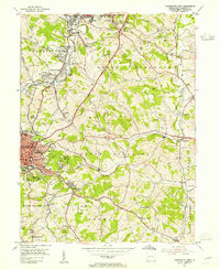 Washington East 1953 topographic map thumbnail