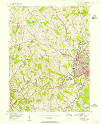 Washington West 1954 topographic map thumbnail