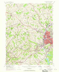 Washington West 1954 topographic map thumbnail