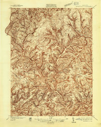 Waterville 1937 topographic map preview
