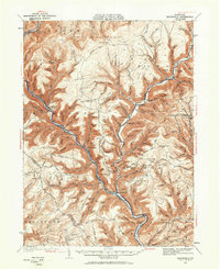 Waterville 1937 topographic map thumbnail