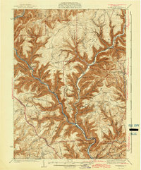 Waterville 1943 topographic map thumbnail