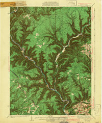 Waterville 1943 topographic map thumbnail