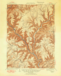 Waterville 1943 topographic map preview