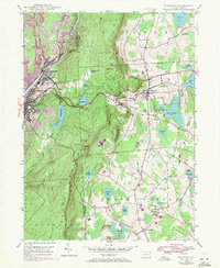 Waymart 1946 topographic map preview