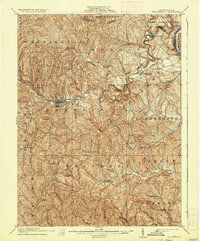 Waynesburg 1904 topographic map thumbnail