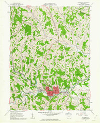 Waynesburg 1961 topographic map thumbnail