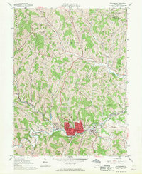 Waynesburg 1961 topographic map thumbnail