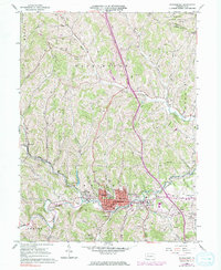 Waynesburg 1961 topographic map thumbnail