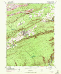 Weatherly 1948 topographic map preview